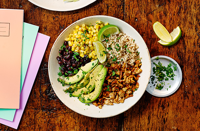 Monday: Loaded taco bowl