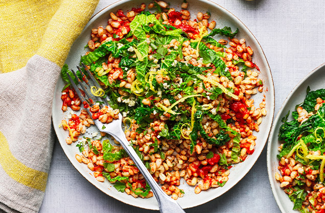 Thursday: Microwave pearl barley risotto