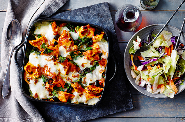 Monday: Mozzarella baked tortelloni