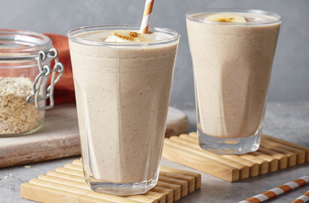 Oat and banana smoothie