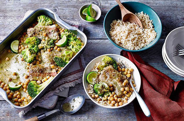 Thursday: One-tray Thai green fish curry