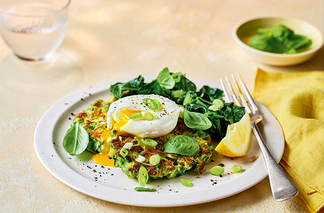 Friday: Pea, courgette and cheese fritters