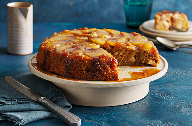 Miso caramel apple cake