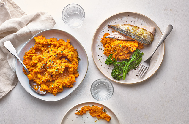 Carrots and sweet potatoes