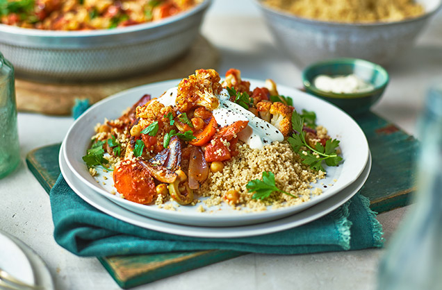Friday: Roasted cauliflower tagine
