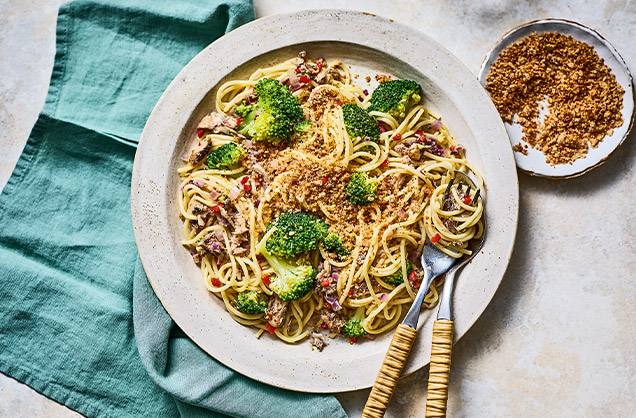 Thursday: Sardine and broccoli spaghetti