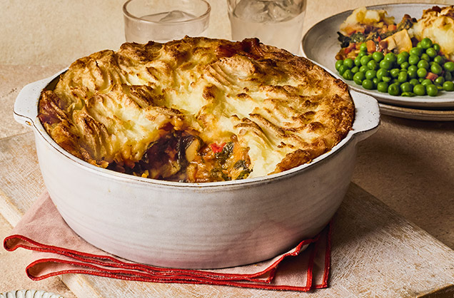 Thursday: Spiced lentil shepherd-less pie