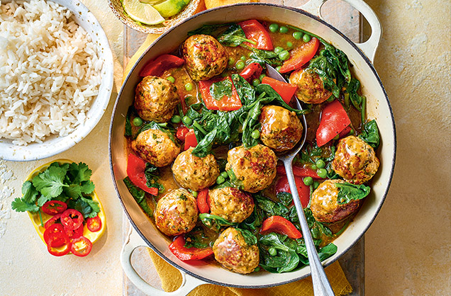 Tuesday: Spiced meatball green curry