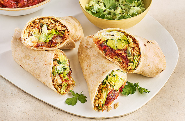 Friday: Spicy bean burritos