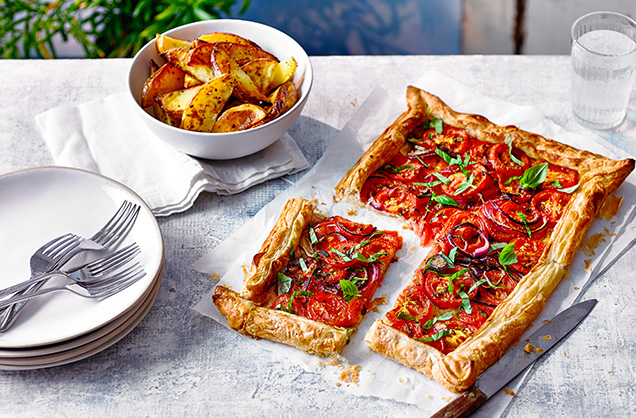 Summer tomato galette