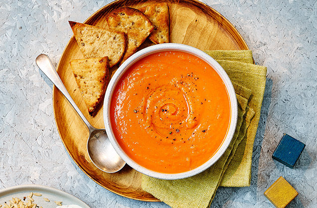 Sweet potato and pepper soup