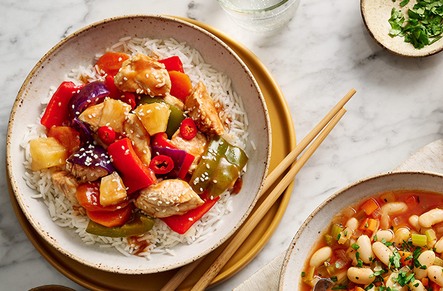 Sweet and sour chicken