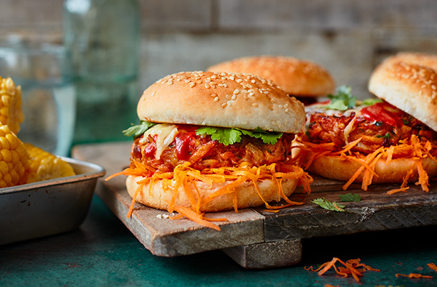 Taco bean burgers