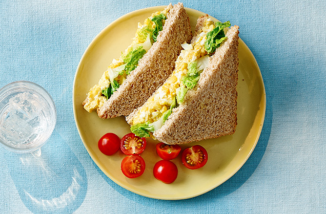 Friday: Coronation egg mayonnaise sandwich 