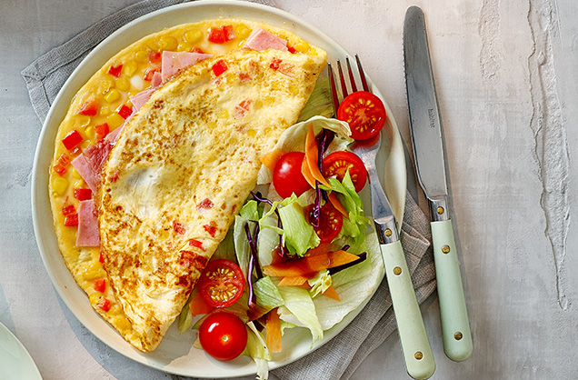 Thursday: Rainbow omelette