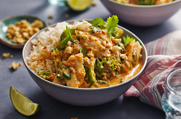 Thursday: Thai red fish curry