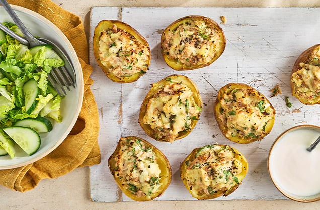 Thursday: Tuna melt potato skins