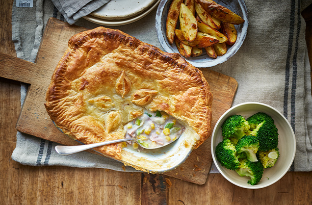 Friday: Tuna and sweetcorn pot pie