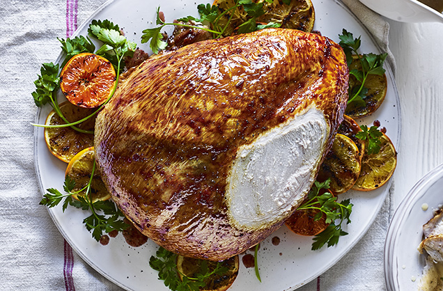Turkey crown with cranberry glaze recipe