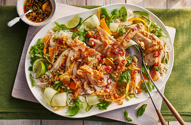 Sue's 'dive in' crispy pork noodles