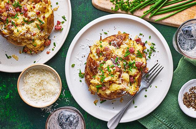  Carbonara jacket potatoes