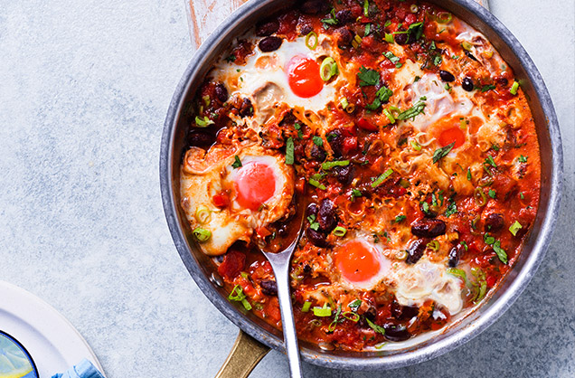 Monday: Spicy and smoky baked eggs