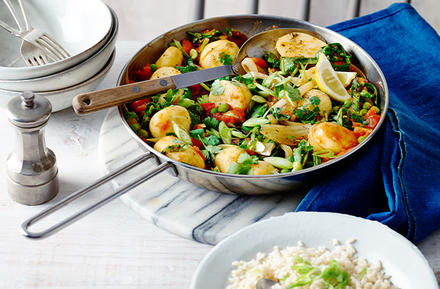 Thursday: Pea and potato curry