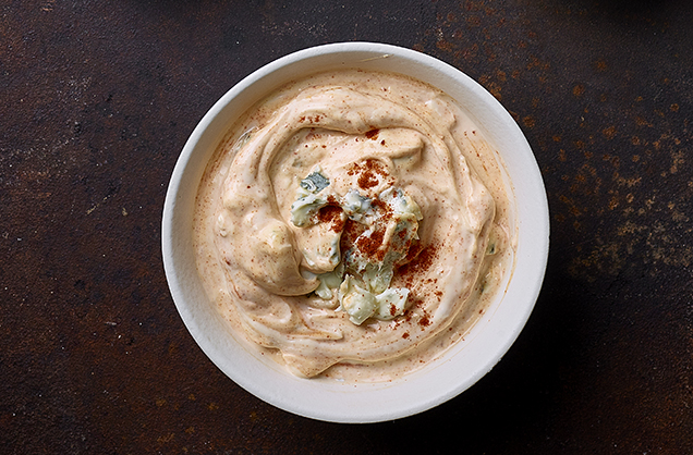 Blue Cheese, sour cream and paprika mayo