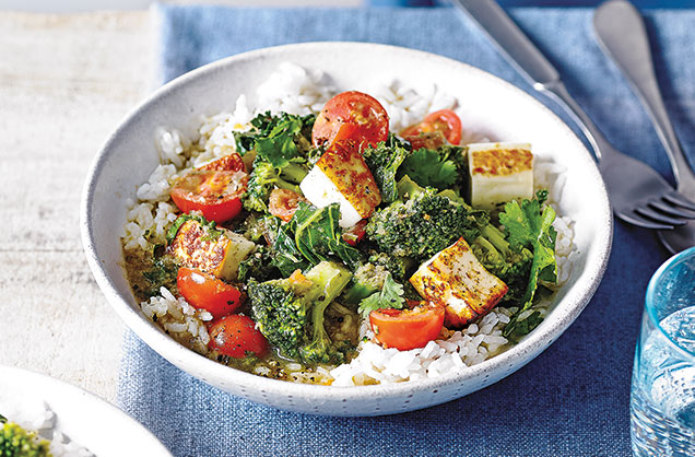 Tuesday: Broccoli and paneer curry