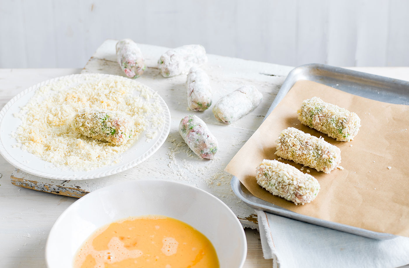 Coat the croquettes
