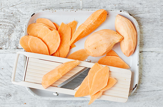 Prepare the sweet potatoes