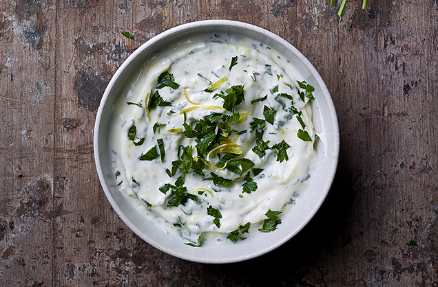 Garlic, lemon and parsley mayo