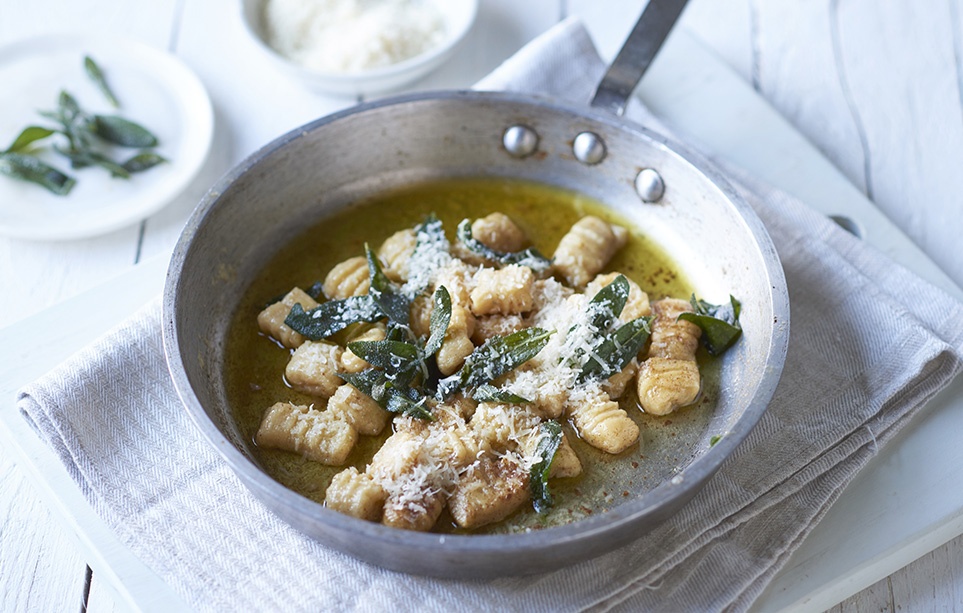Add the Parmesan and sage