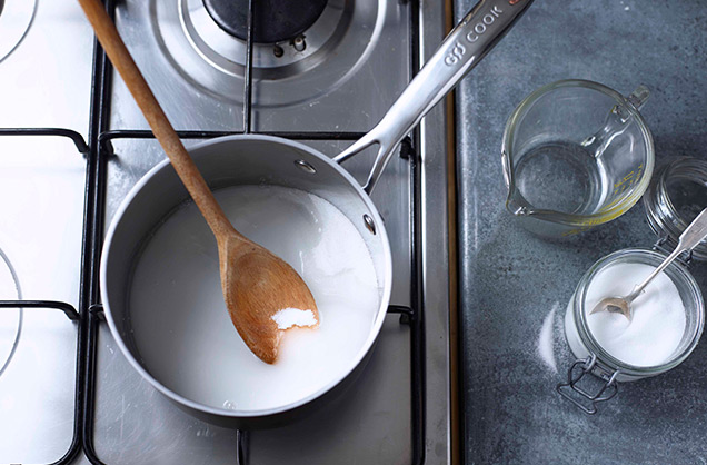 Make the sugar syrup