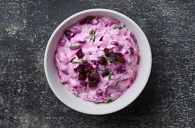 Horseradish beetroot mayo