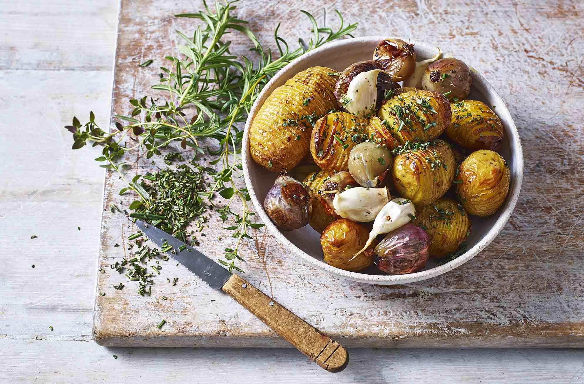 Finish the potatoes