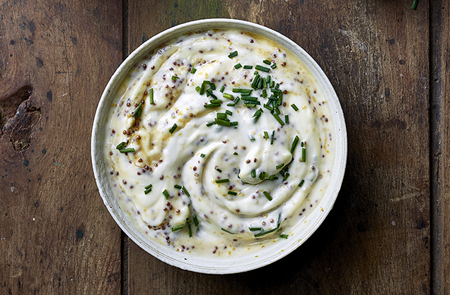Maple mustard and chive mayo