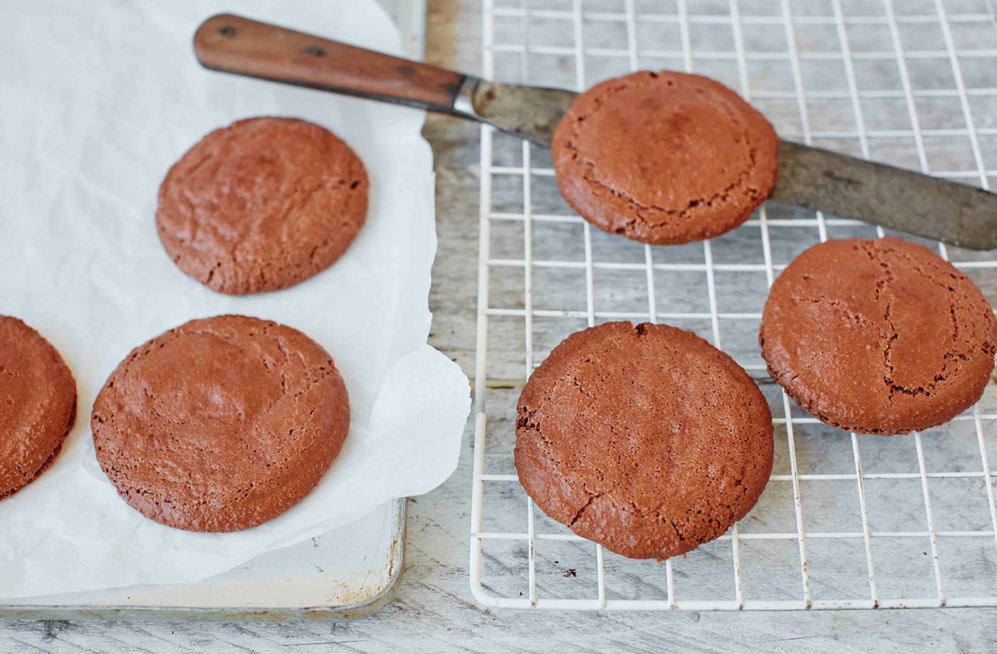 Bake the macarons