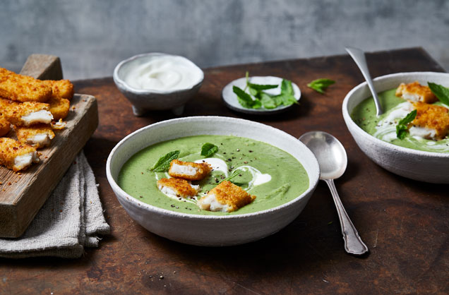 Fish finger croutons