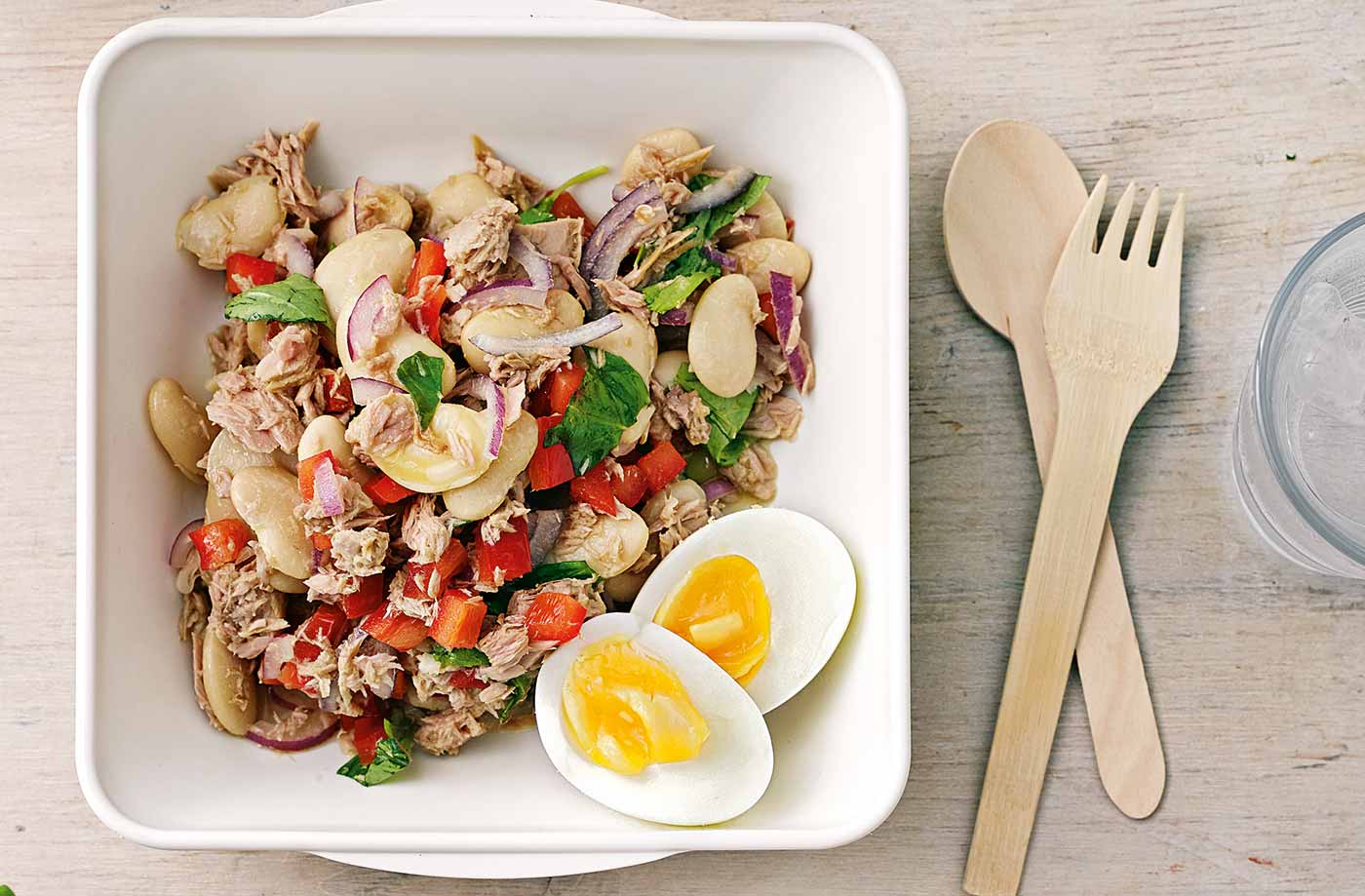Lunchbox: Tuna, pepper and butterbean salad