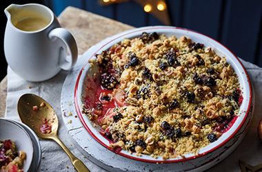 Christmas pudding crumble