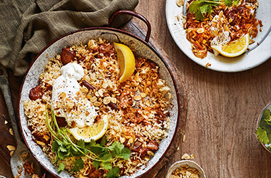 Lamb biryani bake