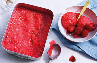 Raspberry sorbet