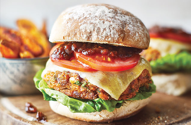 Weekend treat: Baked bean burgers