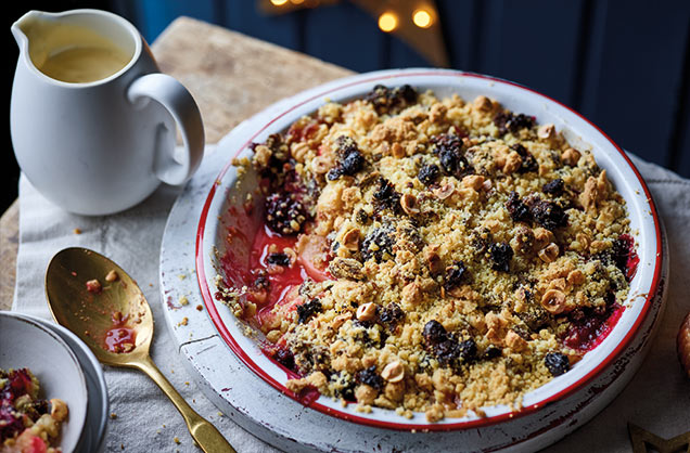 Crumble up Christmas pudding