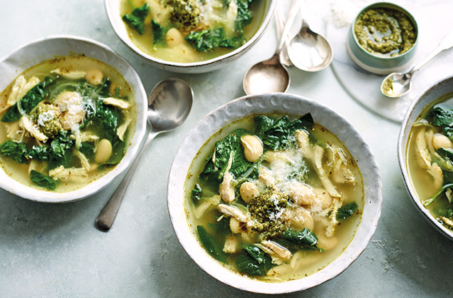 Garnish a soup
