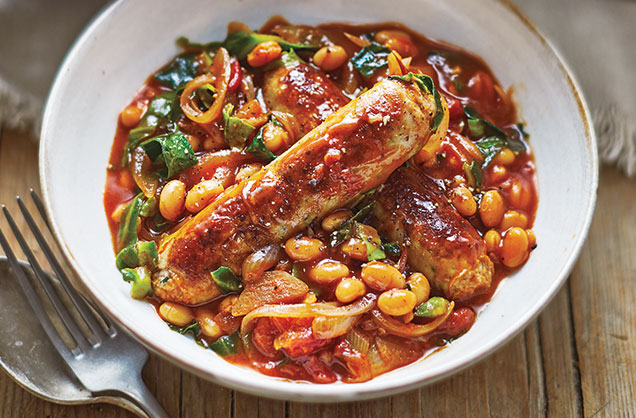 Family feast: Sausage and bean stew