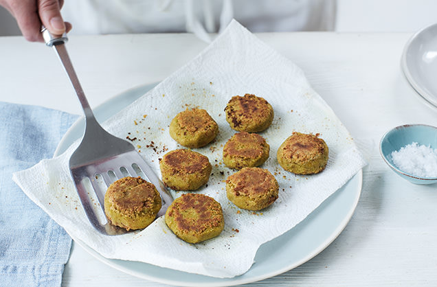 Fry the falafel