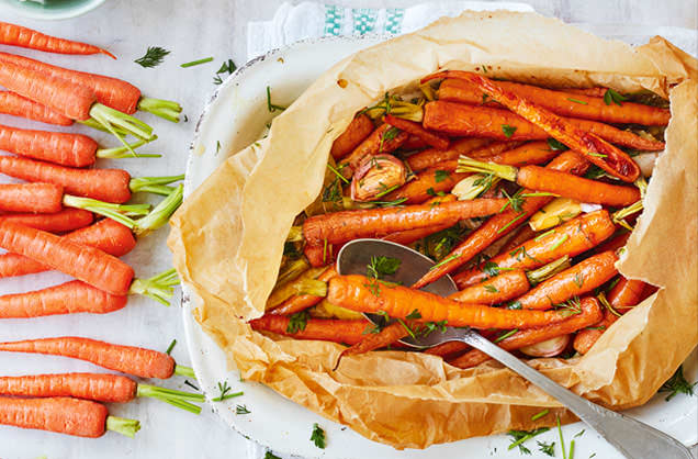 Baked herby carrost recipe