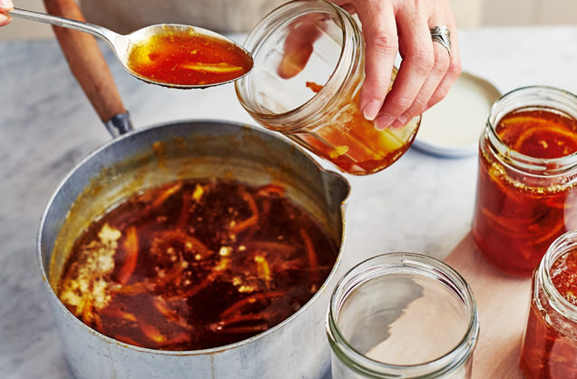 Pour into jars